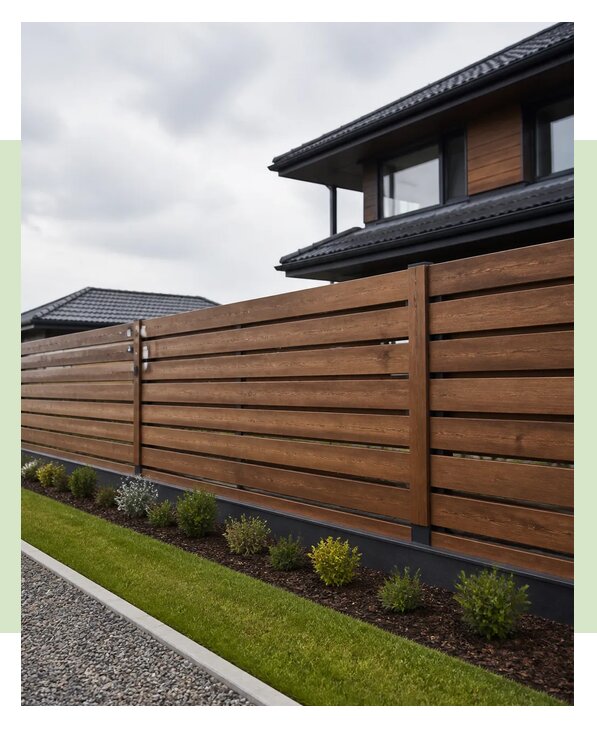 Горизонтальный деревянный забор в Балашове - от 4271 р. | ЗаборЭксеперт-Бла